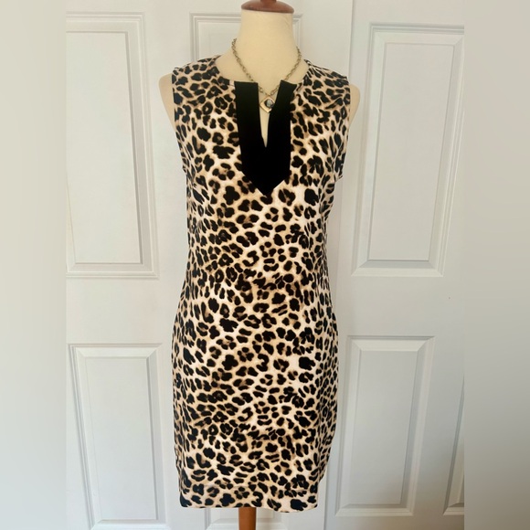 New York & Company Dresses & Skirts - New York & Company Animal Print Sleeveless Dress 🆕